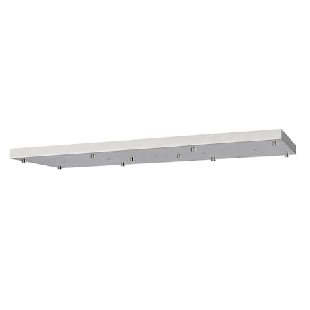 Z-Lite Multi Point Canopy Ceiling Plate, 17-Light, 18 In.W x 42 In.L x 2 In.H, Brushed Nickel CP4217L-BN
